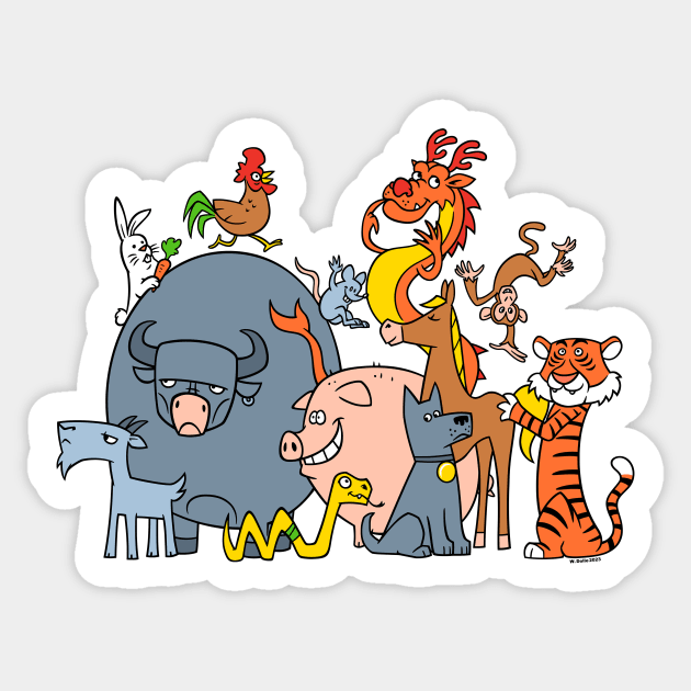 Chinese Zodiac Sticker by wloem